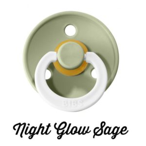 BIBS Pacifiers (Size Two/Single) - Night Glow Sage