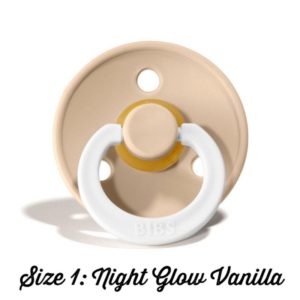 BIBS Pacifiers (Size Two/Single) - Night Glow Vanilla