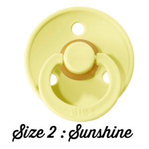 BIBS Pacifiers (Size Two/Single) - Sunshine