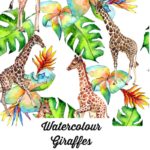Watercolor Giraffe