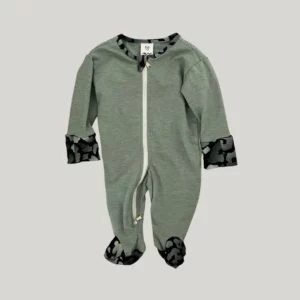Haven - green leopard grey/sage melange